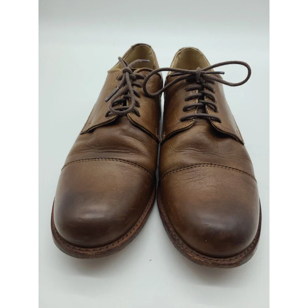 FRYE Bowery Men’s Dress Shoe Size 10B Oxford Cap Toe Brown